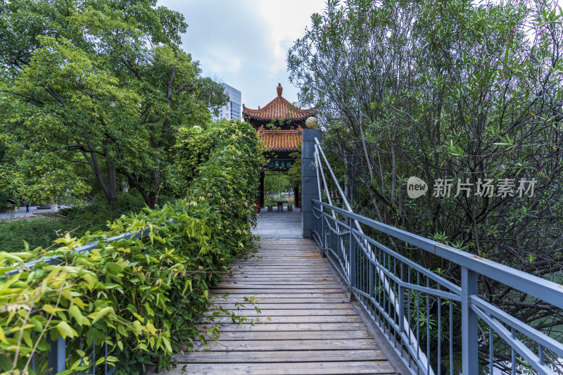 武汉江汉区中山公园风景