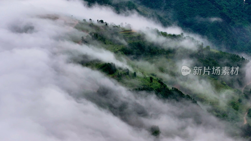 秦岭山脉云海云雾