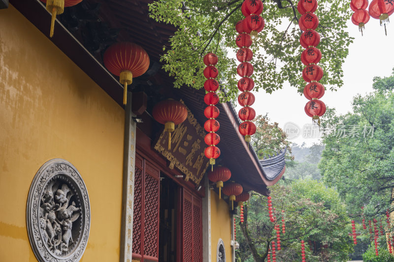 杭州飞来峰景区上天竺法喜禅寺古建筑