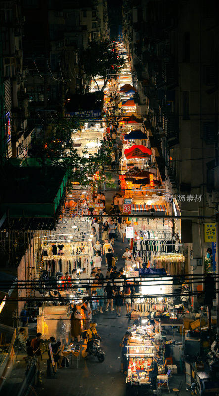 武汉街景夜市