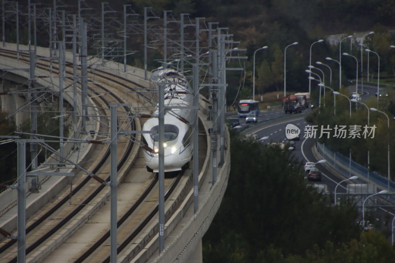 威海市环翠区陶家夼隧道动车环山路车流