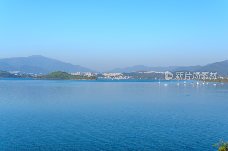 香港大埔大美督海景海岛自然风光