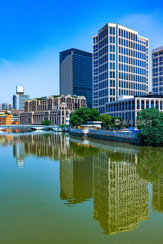 上海苏州河城市建筑景观