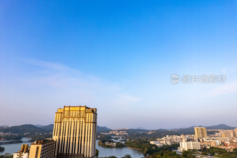 广东惠州合江两岸航拍摄影图