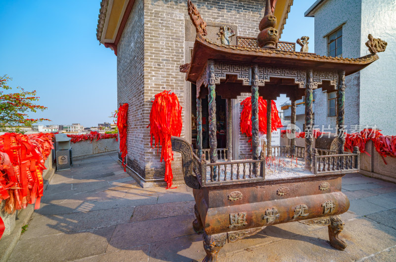 广州番禺沙湾古镇文峰塔传统中式古建筑