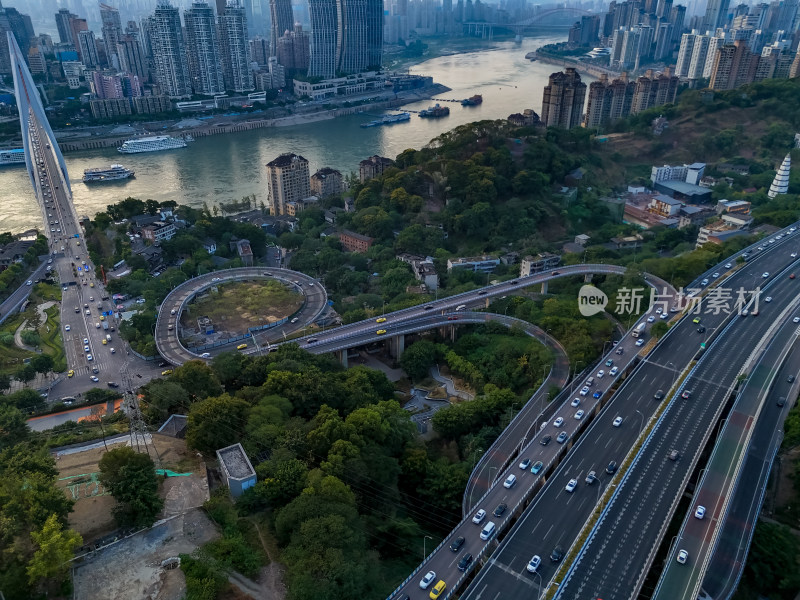 重庆城市建设航拍图