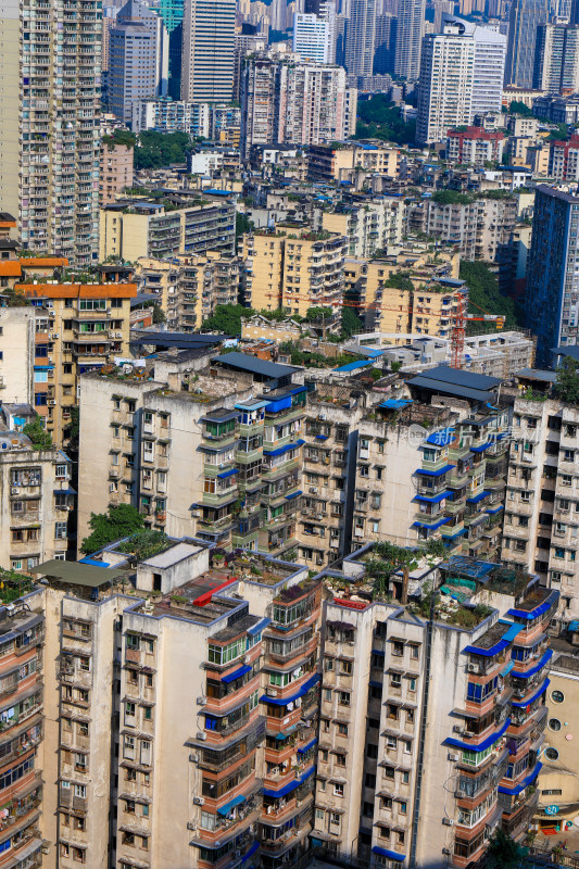 重庆魔幻都市居民建筑全景