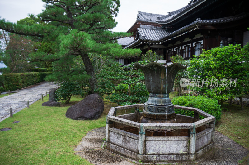 日本京都高台寺庭院景观