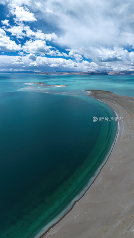 西藏阿里羌塘无人区扎日南木措高空航拍