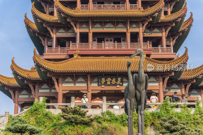 武汉武昌区黄鹤楼公园风景