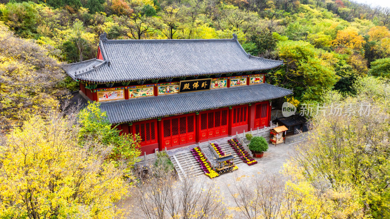 峄城冠石榴园青檀寺秋色