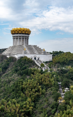 浙江绍兴会稽山大香林兜率天景点景观