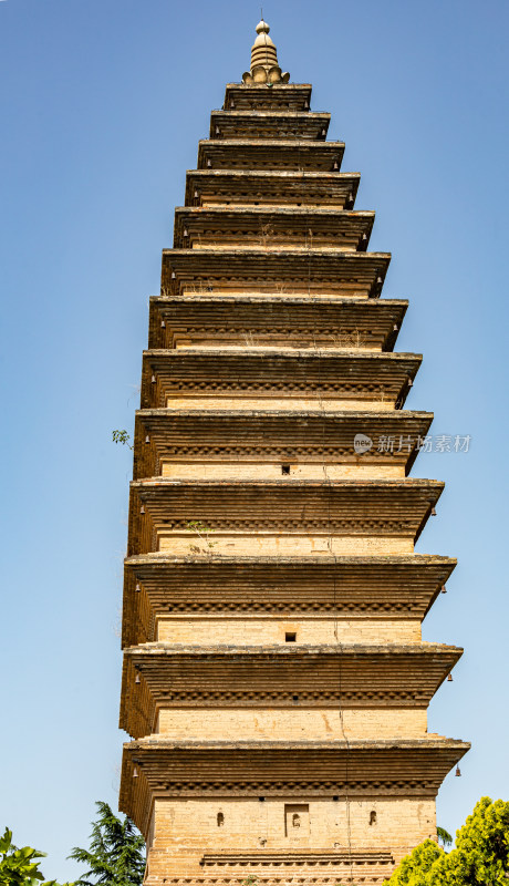 河南三门峡陕州公园宝轮寺塔建筑景观