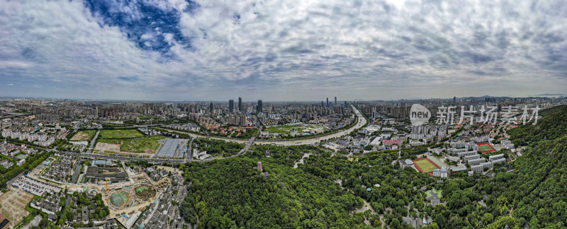 江苏无锡城市全景图航拍