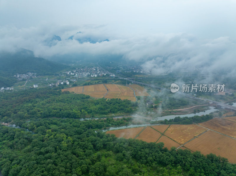 航拍浙江省温州市永嘉县楠溪江自然风光