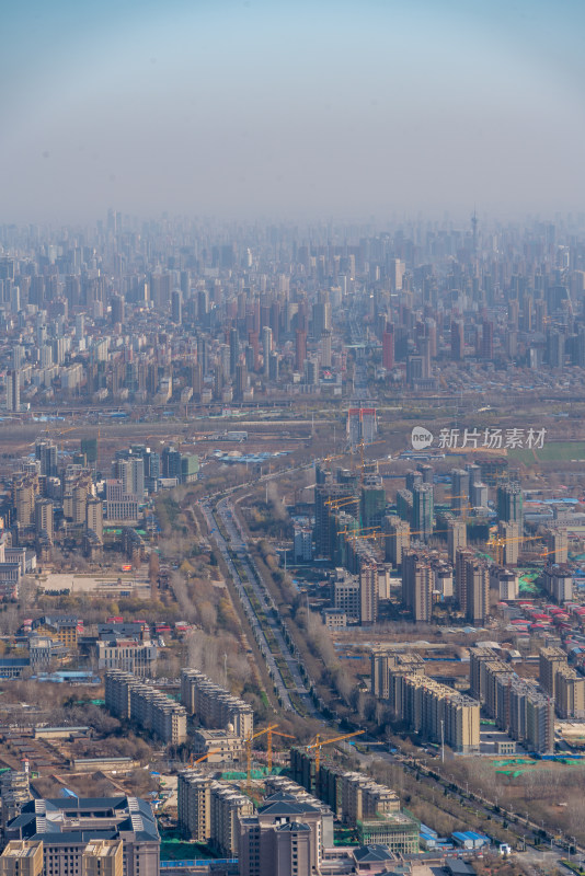 石家庄槐安路城市风光