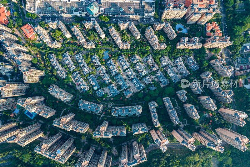 居民住宅区航拍图