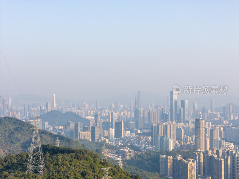 梅林后山深圳罗湖福田景色