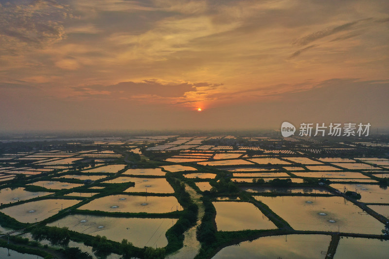 浙江湖州南浔和孚镇风光