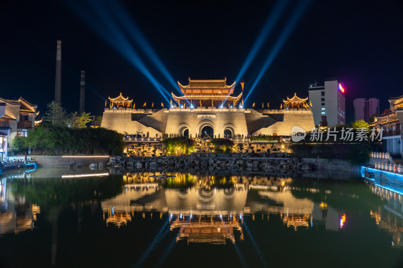 广西崇左太平府太平古城夜景