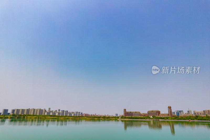 安徽淮北绿金中央公园航拍图