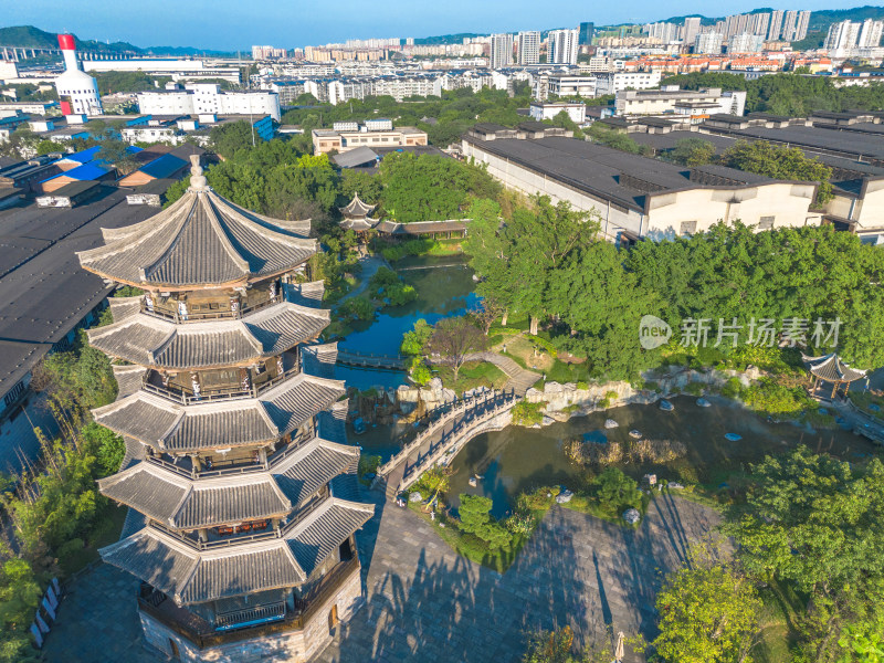 四川宜宾五粮液旅游景区航拍