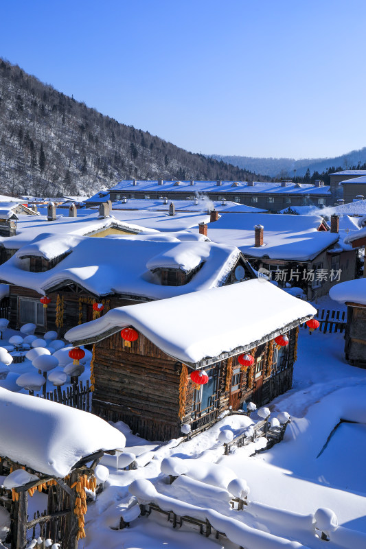 冬季雪乡自然风光