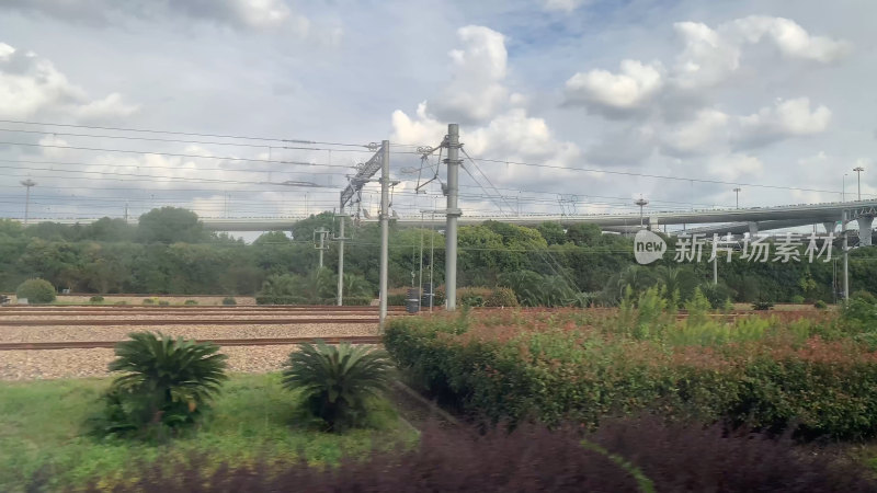 中国高速铁路窗外风景