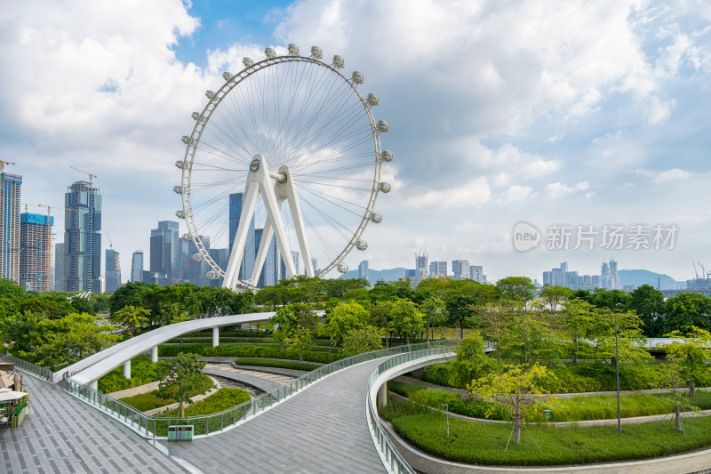 深圳欢乐港湾摩天轮风光