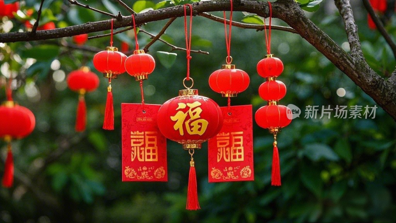 新年春节灯笼中国结福饰品挂件
