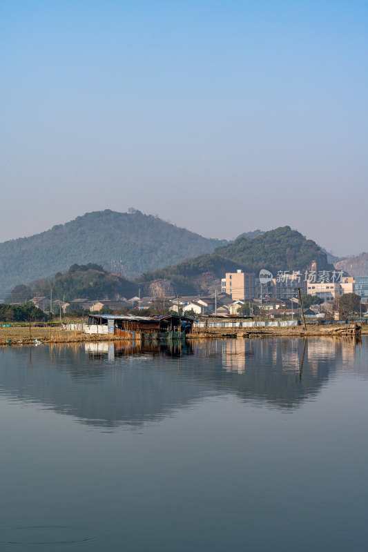 浙江宁波鄞州区冠英村自然山水景观