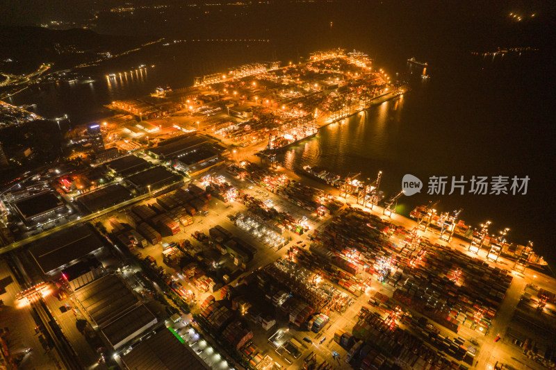 深圳盐田港夜景