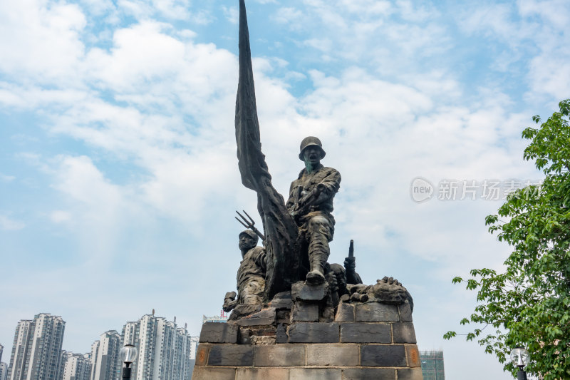 衡阳保卫战-抗战雕像