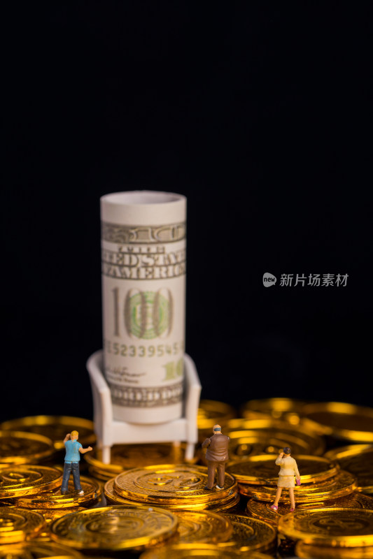 金融创意微缩场景海报