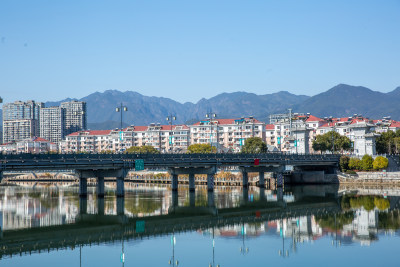 浙江丽水龙泉市区风景