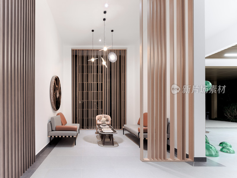 现代风格客厅室内装饰场景