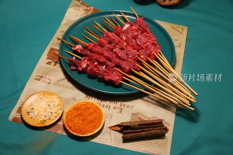 烧烤牛肉串 牛腩串