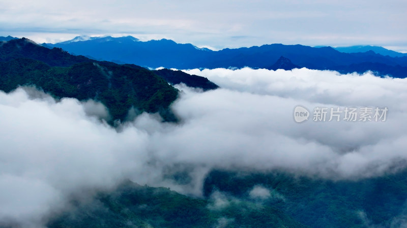 秦岭山脉云海云雾