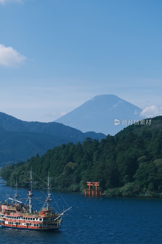 日本箱根富士山自然风光美景