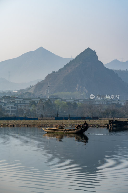 浙江宁波鄞州区冠英村自然山水景观