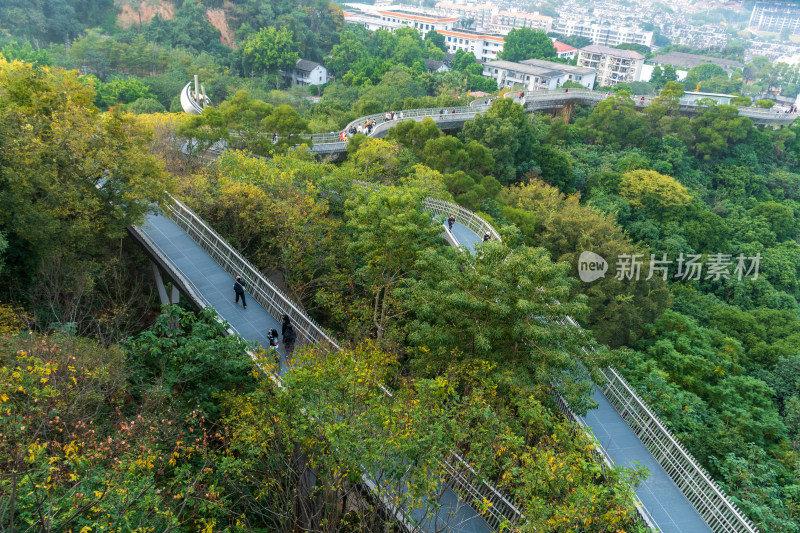 福州福道城市空中步道及周边景观