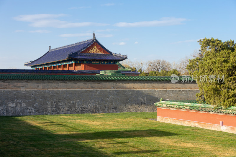 北京天坛公园自然景色