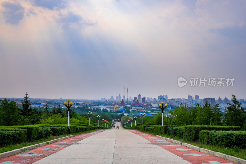 满洲里市全景