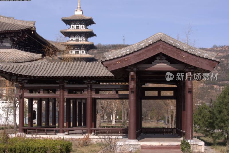 中式古建筑亭台楼阁景观