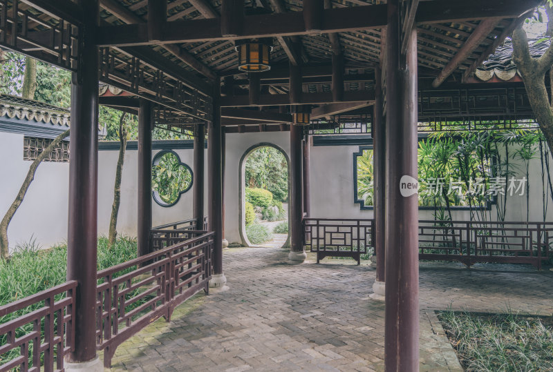 广西柳州柳侯公园中华园-传统中式园林庭院