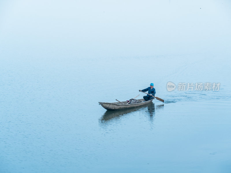 绍兴江南水乡东鉴湖风景