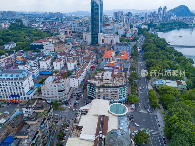 柳州城市大景航拍图