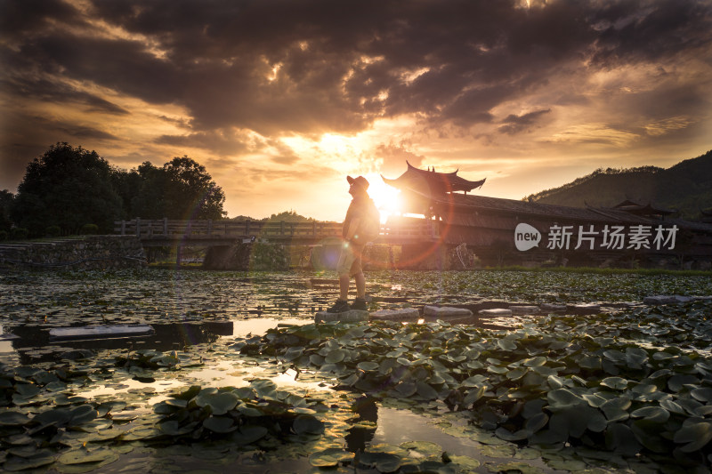 航拍高山云海日出