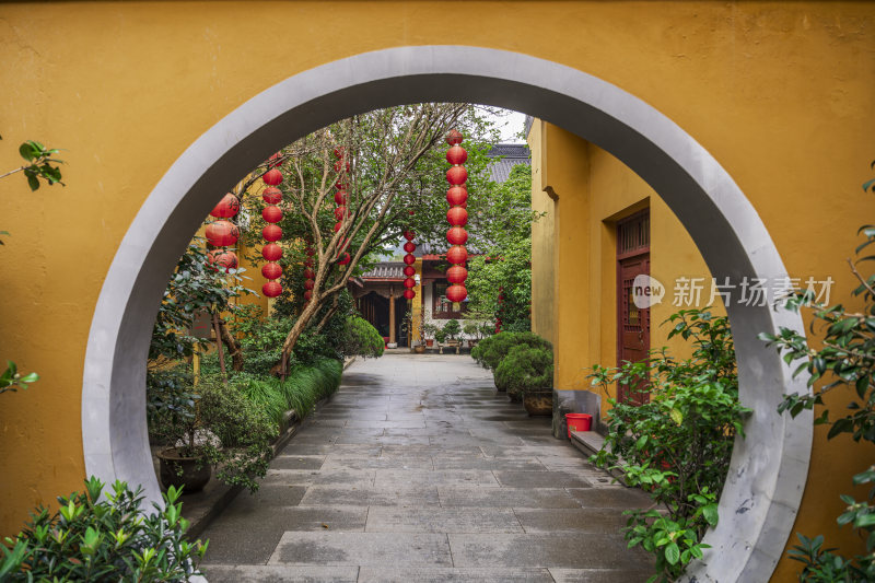 杭州飞来峰景区上天竺法喜禅寺古建筑