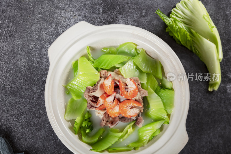 芥菜煮排骨虾肉